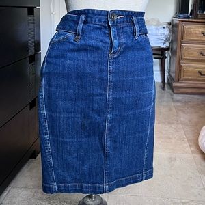 Armani Exchange middle Jean skirt blue navy size 2 us 6 uk